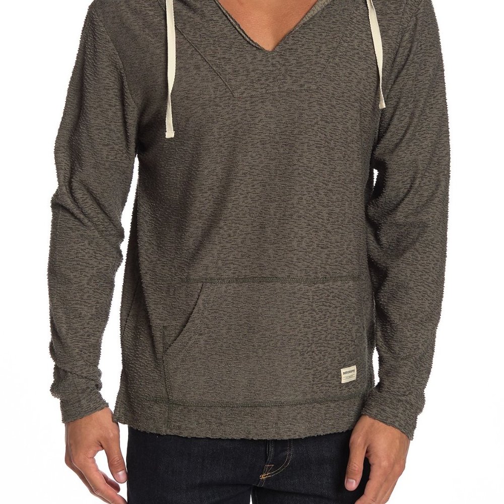 Astronomy Callan V-Neck Knit Hoodie Sweater L